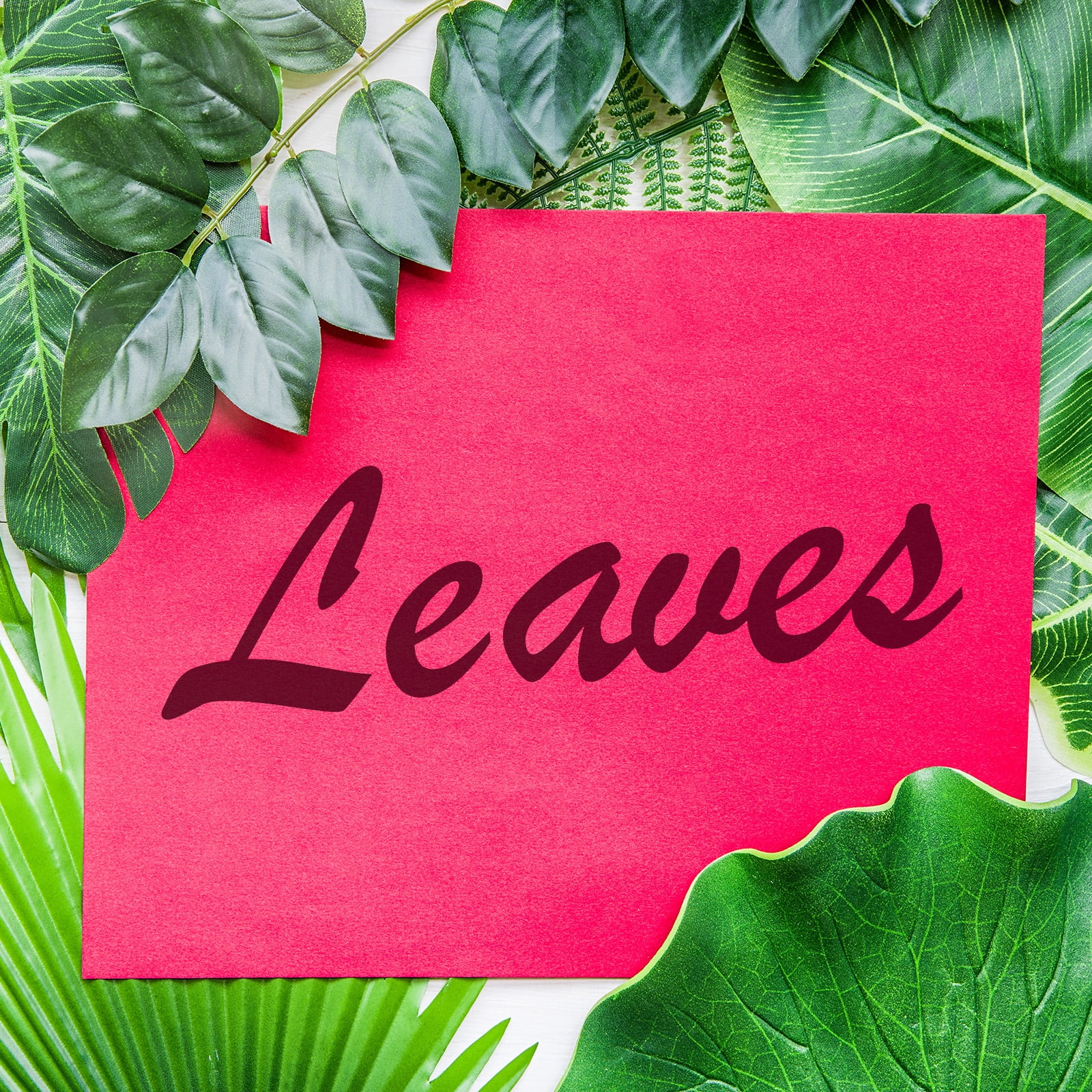 Unique Bargains Black Palm Leaves Artificial Palm Leaves Faux Fronds for Events 12Pcs