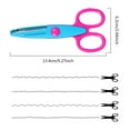 thumbnail image 6 of Plastic Safe Scissor Set, Toddlers Training Scissors, Training Scissors and Art Supplies（4pcs）, 6 of 7