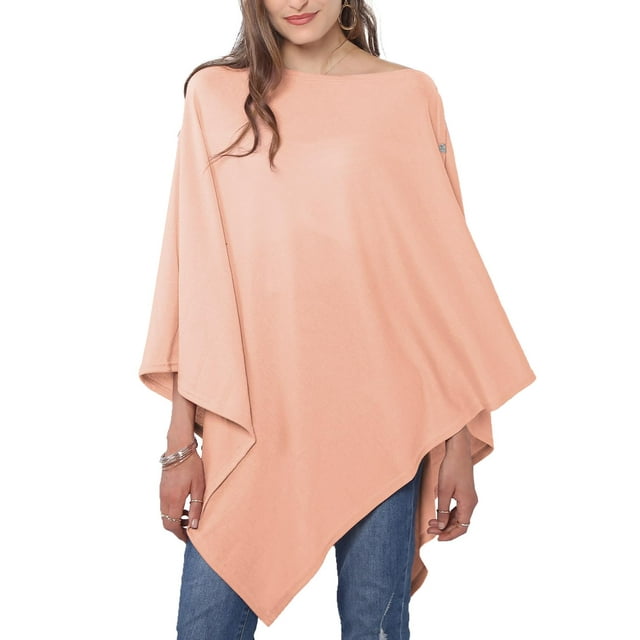 Chal MissShorthair Poncho de Punto Melocotón 100 cm