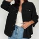 thumbnail image 5 of Camisa de pana de moda para mujer, camisa informal de manga larga con botones, parte superior Adepaton  BST3000187-5, 5 of 6