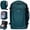 Blue Green, variant on Travel Backpack 13 Pockets Carry On Personal Item Bag 18x14x8 for Spirit Airlines, 30L Waterproof Laptop Backpack Weekender Bag for Men Women, Daypack for Business Travel Gym,Blue