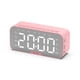 thumbnail image 1 of Reloj Despertador Digital Seitruly con Altavoz Bluetooth Soporte para Teléfono Rosa, 1 of 6