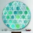 thumbnail image 3 of Designart 'Natural Blue Circle' Geometric Metal Circle Wall Art, 3 of 3