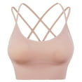 thumbnail image 1 of Sujetador Bralette Retro Invisibles Comfort Sin Costuras Inalámbrico Y Correa Flaca para Mujer, 1 of 5