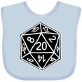thumbnail image 3 of Inktastic 20 Sided Black Dice Boys or Girls Baby Bib, 3 of 4
