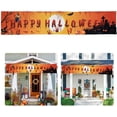 thumbnail image 1 of Happy Halloween Big Banner Decoraciones con Ghost Pumpkin Bat Handprint Huella Horror Haunted House Diseño para el hogar Wall Gallery Decor Outdoor Indoor Yard Garden Party Supplies 98 X 19 Inch Namotu WMPH-1121, 1 of 5