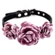 thumbnail image 1 of Collar de perro Collar de mascota Diseño de flor rosa ajuste cachorro niña Chihuahua Yorkie ajustable hecho a mano, 1 of 5