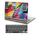 thumbnail image 4 of KSK KAISHEK Compatible with Newest MacBook Air 13 inch Case 2022/2021/2020/2019/2018 Release Model A1932&A2179&A2337 m1, Plastic Hard Shell + Black Keyboard Cover, Painting A 0244, 4 of 5