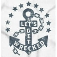 thumbnail image 2 of Let's Get Wrecked Summer Beach Anchor Zip Up Hoodie Men's Women's Brisco Brands X, 2 of 6