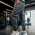 thumbnail image 4 of Htigea Clearance Men's Sweatpants with Zipper Pockets,Soft Stretch Joggers Pants for Men,Casual Athletic Workout Pants for Running Dark Gray,L, 4 of 6