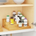 thumbnail image 3 of SpaceAid Expandable Spice Rack Organizer for Cabinet, Bamboo, 4 Tier, 3 of 8