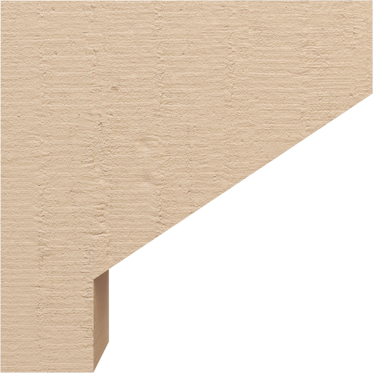 7"W x 14"D x 14"H Classic Clemmons Rough Cedar Woodgrain TimberThane Corbel, Primed Tan