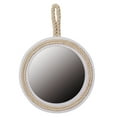 thumbnail image 4 of MERRYHAPY 1Pc Decorative Hanging Mirror with Rope Frame White Retro Style Mirror for Bathroom, 4 of 8