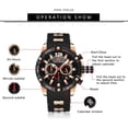 thumbnail image 5 of Men Watches Unique Casual Wrist Watches (Chronograph/Waterproof/Luminous/Calendar/24 Hours) Silicon Band Fashion Watches for Men, 5 of 6