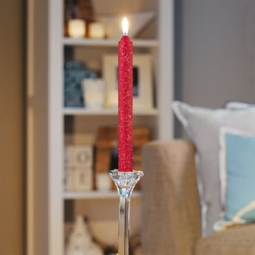 ROOT Unscented Red Timberline™ Arista™ Taper Candles box of 2