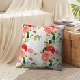 thumbnail image 3 of LALILO Throw Pillow Covers Floral Three Rose Beautiful Accent Beauty Cushion Cover 18" x 18", 2 Pack, 3 of 6