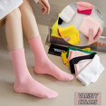 thumbnail image 6 of CoCoMangos Colorful Womens Classic Solid Ankle Fun Cute Cotton Running Athletic Dress Crew Socks 6Pairs, 6 of 8