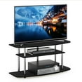 thumbnail image 4 of Furinno Frans Turn-N-Tube 3-Tier TV Stand for TV up to 46, Black Oak, 4 of 5
