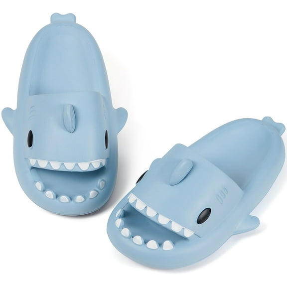Unisex Cute Shark Slides Slippers for Family Sandals Casual Beach Slipper Shoes for Men Women child, Lightweight Anti-Slip Summer Indoor & Outdoor