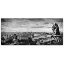 Trademark Fine Art "Boring in Paris" Canvas Art by Moises Levy