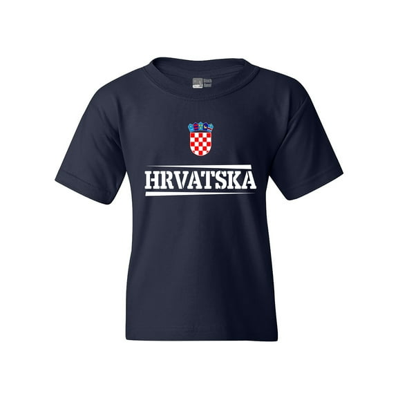 The World Hrvatska Croatia Football Soccer Team Sports DT Youth Kids T-Shirt Tee
