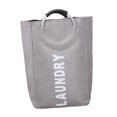 thumbnail image 3 of Cesto para ropa sucia con asas, plegable, para ropa sucia gris, 3 of 9
