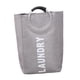 thumbnail image 3 of Cesto para ropa sucia con asas, plegable, para ropa sucia gris, 3 of 9