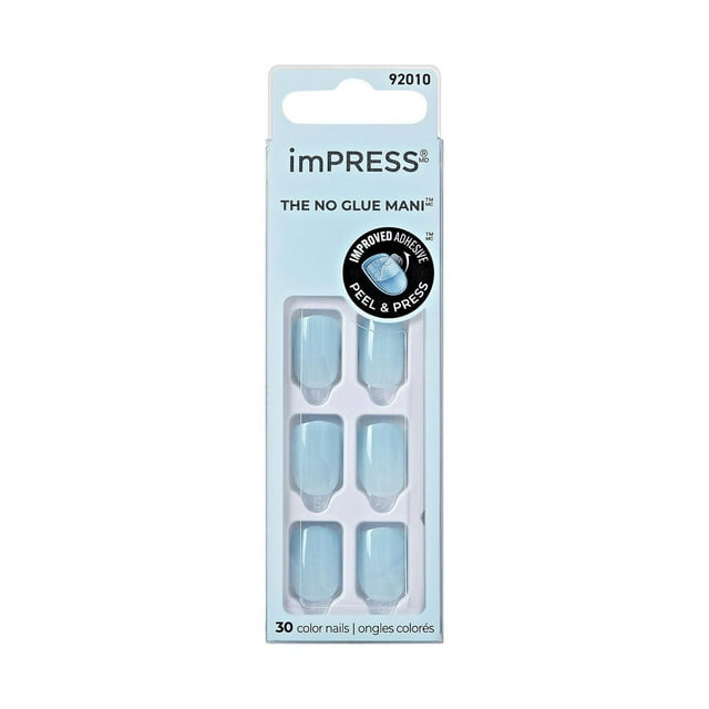 KISS ImPRESS Color - 30 faux ongles, courts