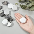 thumbnail image 3 of 24 pc Round Aluminium Tin Cans Aluminium Jar Storage Containers for Cosmetic Candles Candies with Screw Top Lid White 4.15x1.8cm Inner Diameter: 34.5mm Capacity: 15ml, 3 of 6
