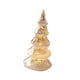 thumbnail image 4 of Árbol de Navidad artificial de mesa de cristal iluminado, decoración navideña decorativa Oro, 4 of 9