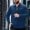 Blue, variant on Aimik Hanes Up to 65% off Clearance Mens Casual Slim Fit Polo Shirt Tops Lightweight Longsleeve Basic Designed 1/4 Zip Shirts-Black XXXL