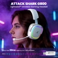 thumbnail image 3 of ATTACK SHARK G800 Wireless RGB Gaming Headset:7.1 Surround Sound-50mm Drivers-Memory Foam Ear Pads,Wired/2.4Ghz/BT,Ultralight,Durable Aluminum Frame,Detachable Mic,Programmable for PC Mac Gamer, 3 of 10