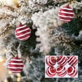 thumbnail image 1 of Fiudx Adornos Colgantes para Árbol de Navidad, de Plástico Irrompible, con Diseño Multicolor Brillante, Fáciles de Colgar para Exhibiciones Festivas, Decoración Navideña para El Hogar, Juego de 6 Pie, 1 of 6
