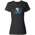 thumbnail image 3 of Inktastic Cute Christmas Unicorn with Cookies Women's T-Shirt, 3 of 5
