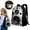 White, variant on Cool Speaker-Style Backpack,standard Backpack for Women Men Lightweight Sport Rucksack Casual Hiking Travel Daypack