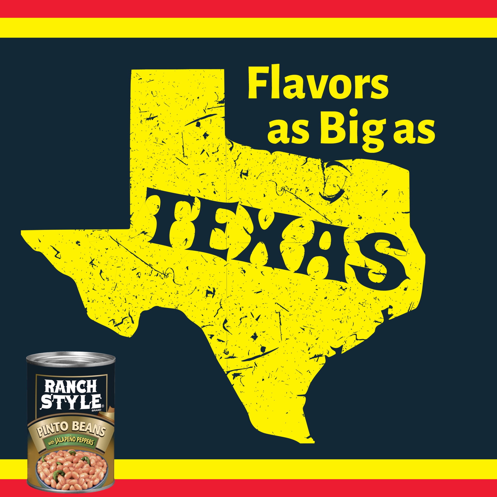 Ranch Style Pinto Beans With Jalapeno Peppers, Canned Beans, 15 oz.