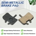 thumbnail image 4 of Disc Brake Pad 1.38" x 1.26" Semi-Metallic Bike Brake Pads with Spring for BB7 M355 M446 M640 Mountain Road Bikes, Black, 4 of 7