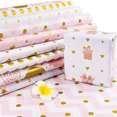 thumbnail image 5 of Pink Wrapping Paper, Birthday Wrapping Paper, Valentine's Day Gift Wrapping Paper, 1Pcs Soft Pretty Designs Folded Wrapping Paper, Holiday Party Gift Wrapping Paper 27.5x19.7 In, 5 of 5