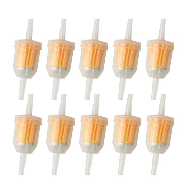 TSV 10Pcs 1/4" 6mm/8mm Inline Gas Fuel Filter For Yamaha Small Engine