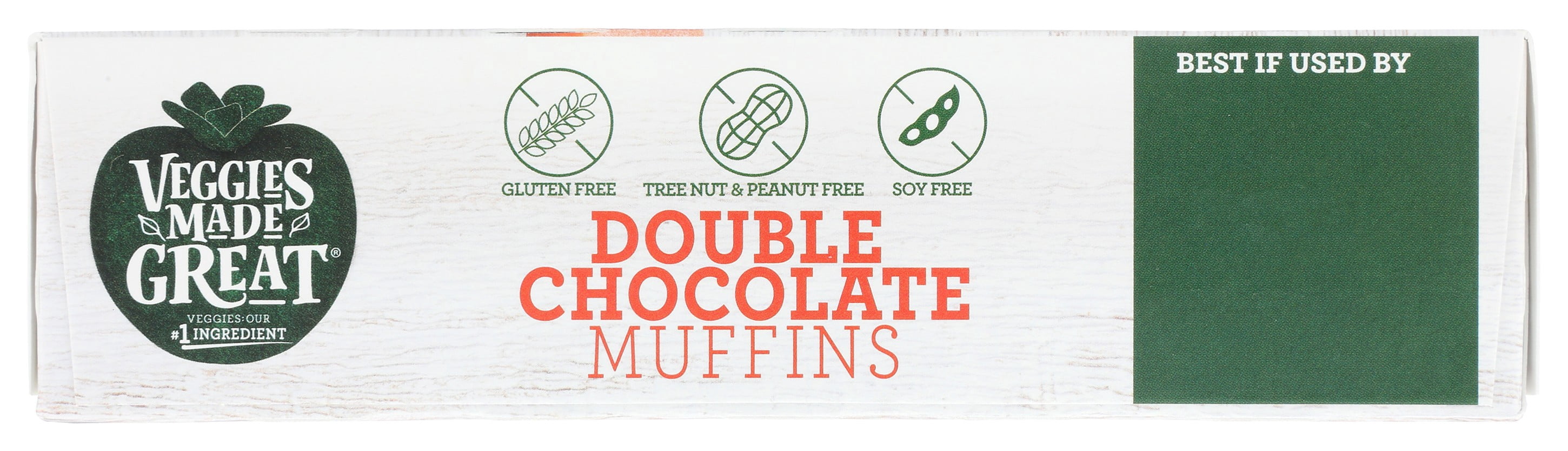Veggies Made Great Double Chocolate Muffin, 12oz, 6ct Box (Frozen)