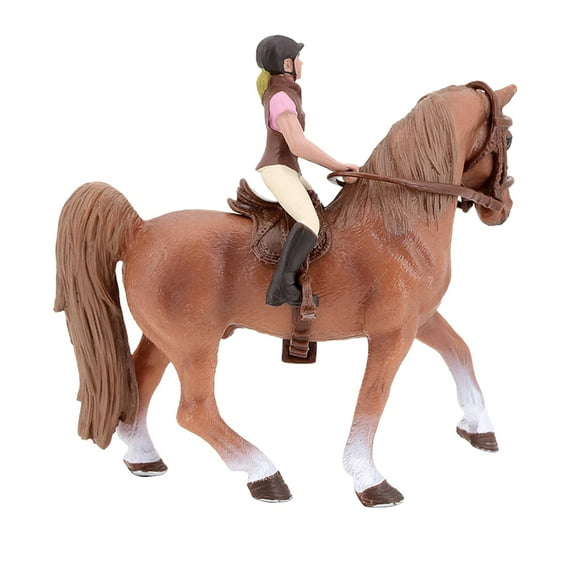 Caballo de competición con de animal de plástico con estatua de , para niños de 3 en adelante