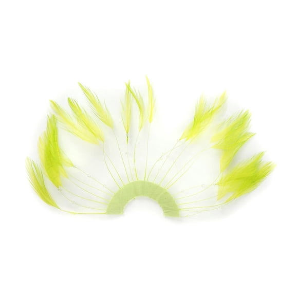 Zucker Feather Products Feather Hackle Plates - 12 pcs - 10" x 5.5" - Lime