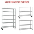 thumbnail image 2 of 6-Tier Heavy Duty Steel Wire Shelving Unit with Wheels and Adjustable Feet, Used as Pantry Shelf, Garage or Bakers Rack Kitchen Shelving, 2 of 12
