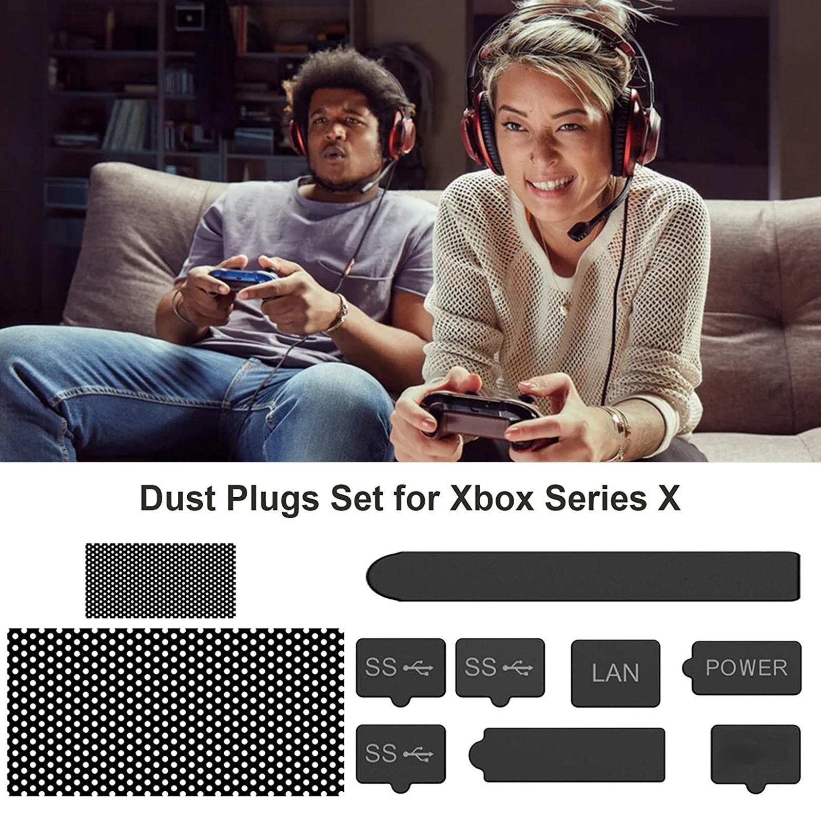 Dust Filter Cover For Xbox Series X Silicone Dust Plugs Anti-dust Vent  Cover Dustproof Case X-series X Accessories(optional Suit) - Temu Finland