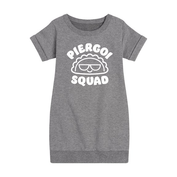 Instant Message - Dyngus Day - Pierogi Squad - Polish Holiday Celebration - Toddler & Youth Girls Fleece Dress