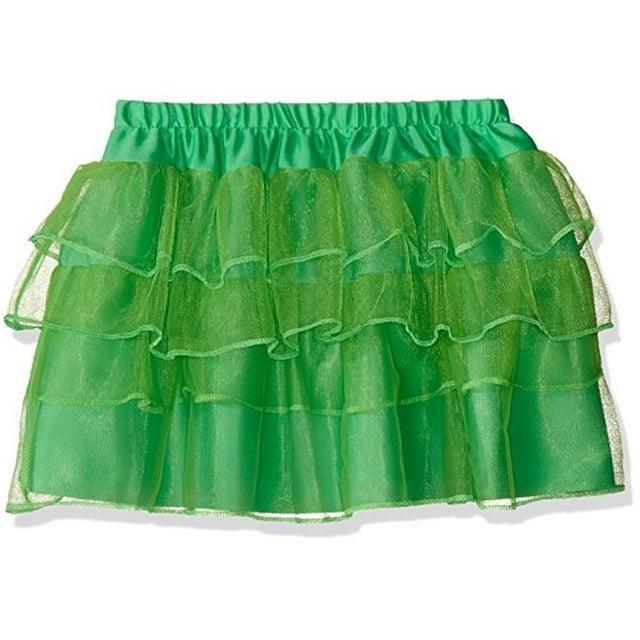 Womens 80s Petticoat Skirt, Green