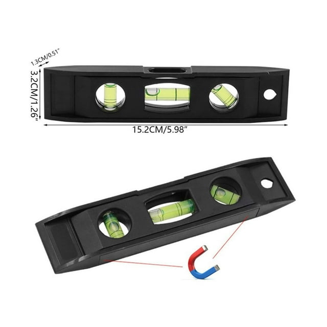 JJKBVCLO Leevel Abs Leevel | 6 Inches Speedlite Leevel | Leveler Tool | Function Type Leveling Ruler For Woodw(1ml)
