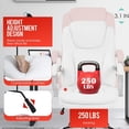 thumbnail image 5 of BestOffice Ergonomic Office Chair, Lumbar Support, Swivel Rolling for Men, Women(White), 5 of 7