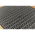 thumbnail image 7 of Trans-Ocean Imports LAU80731848 7 ft. 10 in. x 9 ft. 10 in. Liora Manne Luna Chevron Indoor Wilton Woven Rectangle Rug - Black, 7 of 7