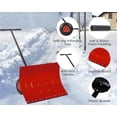 thumbnail image 4 of Pelle à Neige Robuste de 29 Pouces - Déneigeuse en Métal avec Manche Réglable et Lame Inclinée pour Allée et Trottoir, 4 of 9
